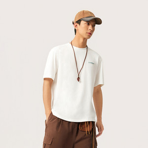 
Li Ning LI-NING sports trendy men's and women's icy comfortable moisture-wicking short-sleeved cultural shirt AHSV229
