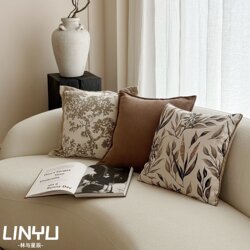 French Nordic modern cushion light luxury high-end pillow B&B hotel soft decoration living room bedside pillow pillow case