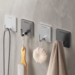 Japanese quality stainless steel 304 hook adhesive strong load-bearing punch-free bathroom kitchen bathroom wall hanging
