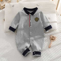 Baby Jumpsuit, Spring and Autumn Style, Class a Pure Cotton Baby Clothes, Spring Outfit, Preppy Style, Gentlemanly, Stylish, Super Cute, Going-Out Clothes