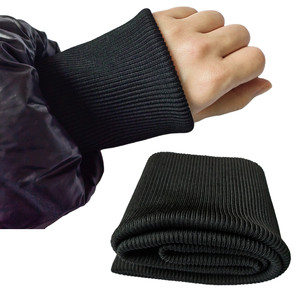 
Polyester cotton elastic ribbed fabric thickened ribbed down jacket elastic cuff pants mouth lengthened neck hem