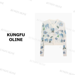 
[Xiaohua] KS3445 spring and summer fashion versatile casual knitted retro sweater for girls
