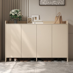 Shoe Cabinet for Home Entrance, New 2026 Popular Model, Large Capacity Multi-Layer Solid Wood Entryway Cabinet, Integrated