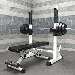 German Imported Barbell Rack, Squat Rack, Bench Press Equipment, Fitness Equipment for Home Use, Men's Gantry Rack, Bench Press Bed, Barbell Set