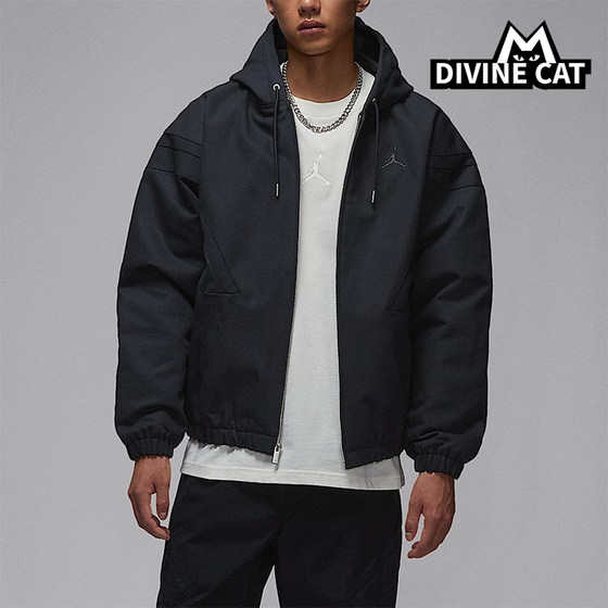 
Nike/Nike genuine JORDAN men's sports loose casual woven hooded cotton jacket HV1849-010