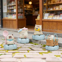 Jingdezhen Cat Companion Daily Creative Ornament Desktop Decoration Bedroom Living Room Cute Girly Gift