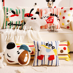 Cartoon Dopamine Cute Living Room Sofa Pillow Pillowcase Cushion Headboard Girl Pillow Backrest Pillowcase with Insert