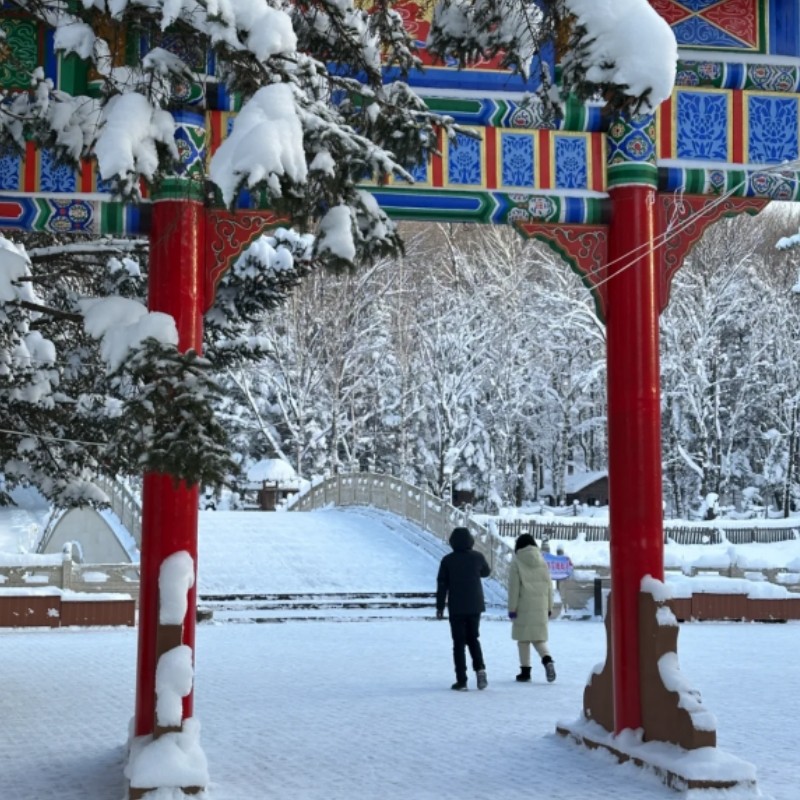 哈尔滨伊春铁力2日游2-6人小团透龙山桃山玉温泉日月峡滑雪场包车