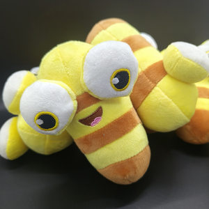 
Cartoon cute little bee doll cat and dog plush decompression nibbling comfort toy
