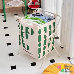 Dirty Laundry Basket, Dirty Clothes Storage Bin, Bauhaus Style High-End Laundry Basket, Large Capacity Foldable Doll Storage Bin for Home Use
