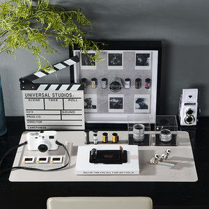 
Model room photography theme camera model s study children's room living room TV cabinet decoration film ornaments