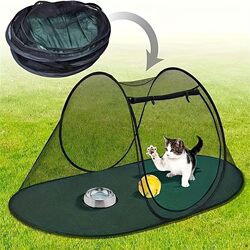 Folding Dog Cage, Children's Tent, Cat Isolation Tent, Portable Outdoor Dog House, Enclosed Folding Trendy Pet Tent