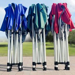 Four-legged rainproof tent, four-corner folding awning v canopy, outdoor sun umbrella, top cloth, retractable for stall setting