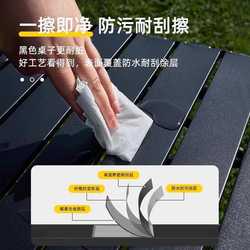 Outdoor folding table and chairs night market portable folding table egg roll table stall table picnic camping moon chair set