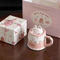 Birthday Gift for a Best Friend, Practical Cup Gift Box for Girls, Mug, Water Cup, Women's Gift, Ceramic Cup, Souvenir Gift