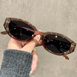 Retro Cat-Eye Sunglasses for Women 2026 New Style High-End Brown Sun Protection and Uv Protection Driving Polarized Sunglasses