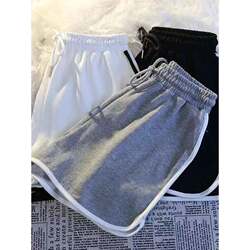 Summer Thin A-Line Mid-Waist Loose Slimming Comfortable Sports Shorts for Women, Suitable for Outdoor Wear, Wide-Leg Home Casual Pants