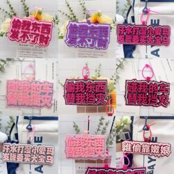 Steal My Stuff and Protect Me from Disaster, Woven Pendant, Car Hanging Ornament, Warning Tag, Student Bag Decoration, Little Donkey