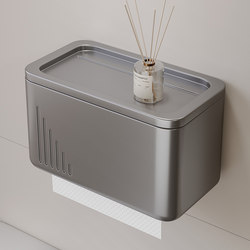 Bathroom Suction Cup Toilet Paper Holder Waterproof Tissue Box Toilet Paper Storage Rack Tissue Holder Roll Paper Holder Storage Box