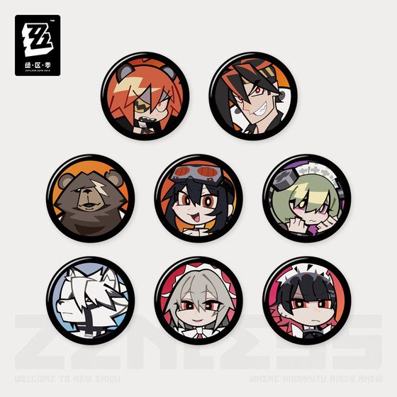 
[Zuo District Zero Official] Fit Series Avatar Mini Badge Blind Box Second Bullet