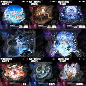 
Mingchao Game Peripheral Cantrera Zani Xia Kongji Yankeleta 16cm Scenery Painting and Standing Card for Adults