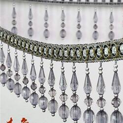 European-Style New Popular Curtain Lace Accessories, Tassels, Crystal Beads, Decorative Long Water Drop Beads, Lace Trim, Free Shipping