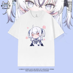 Dong Xuelian Style Cosplay Short-Sleeve T-Shirt, Loose-Fitting Anime-Inspired Unisex Summer Top