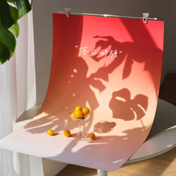 Photography Background Paper Double-Sided Gradient Photo Paper for Shooting Blue Pink Black and White Stand Still Life Product High-End Non-Reflective Cosmetics Skin Care Food Baking Jewelry Backdrop