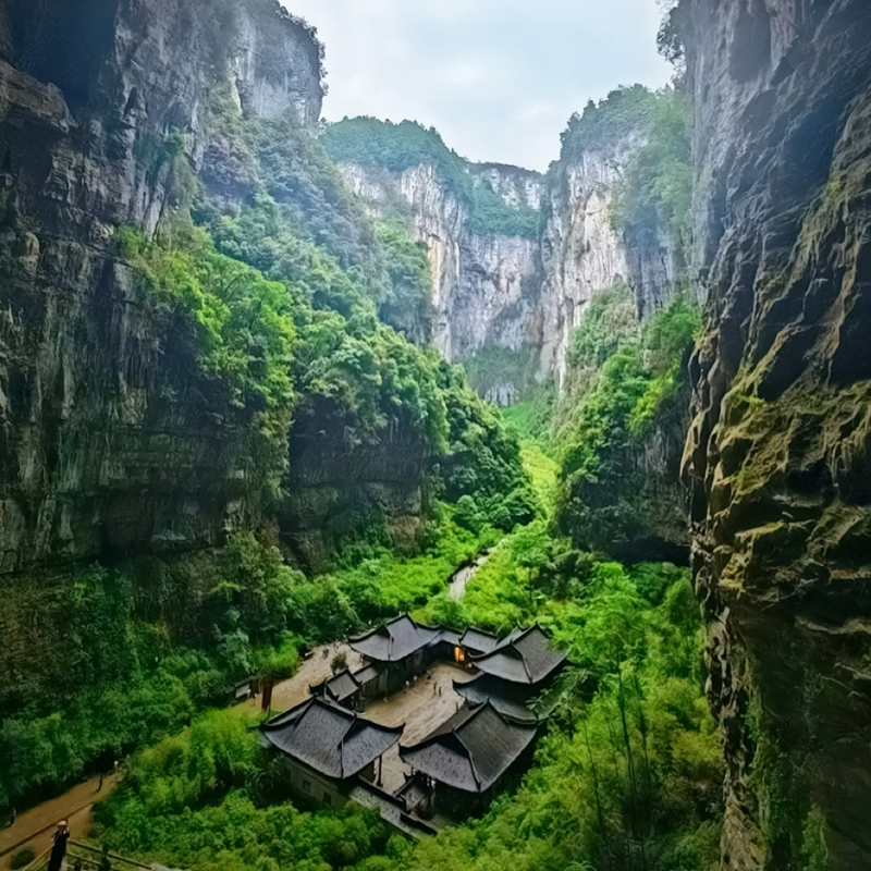 渝你相约【重庆纯玩5日游】【武隆天坑仙女山+乌江阿依河】洪崖洞