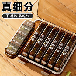 Japanese Pill Box to Prevent Taking the Wrong Medication, Weekly Pill Organizer for Seven Days, New Model for the Elderly, Three Meals a Day before and after Meals
