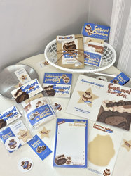Caramel Sea Salt | Original ins American-Style Cultural and Creative Packaging Materials, Folding Cards, Card Backs, Sticker Packs, Packaging Materials