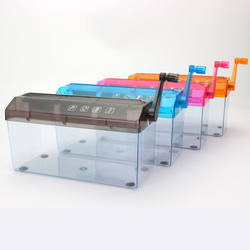 Pinwenpao manual shredder a4 mini household hand shredder small office shredder desktop strip