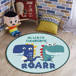 Cartoon floor mat chair for home bedroom children's room bedside desk hanging basket tent washing swivel chair round carpet