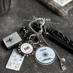 7Seven Luck Original Miu Series New Bag Pendant Keychain Pendant Airplane Ticket Chip Lanyard Pendant