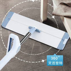 Hot-selling household aluminum alloy no-wash large flat aluminum plate plus bucket mop wooden floor tile mop rotating mop
