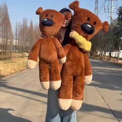 Mr. Bean Teddy Bear Plush Toy Large Cute Sleeping Doll Hugable Stuffed Animal Gift for Best Friend or Girlfriend