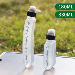 Food grade portable squeeze fitness water bottle