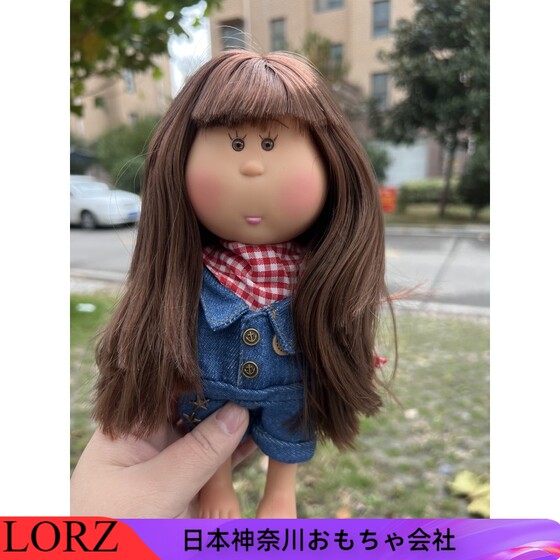
LORZ rubber potato doll mia 25 cm birthday gift doll can customize freckles and give you clothes and canvas shoes