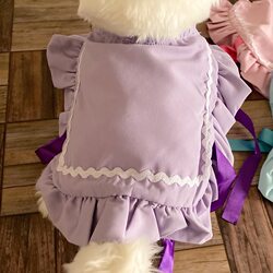 Pet dog clothes cute bow cat skirt
