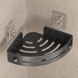 【Bathroom Triangle Shelf】No-Drill Plastic Bathroom Commercial Washbasin Wall-Mounted Storage Rack for Bathroom and Kitchen