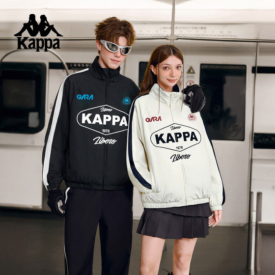 
Kappa Kappa cotton jacket for men 2025 new winter retro American racing style couple warm cotton jacket for women