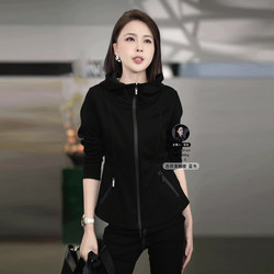Rong Rong [Simple Daily Style] Rong Spring/Summer Slimming Double Zipper Pocket Casual Hooded Sweatshirt Ymq3852W