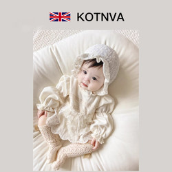 Uk Kotnva Baby Princess Dress Autumn Stylish Baby Dress Romper Dress Full Moon Hundred Days Birthday Dress
