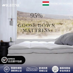 High-End 95% White Goose down Mattress, down Cushion, Household Bed Mat, Anti-Mite Tatami Mat, Foldable, Five-Star Hotel Quality