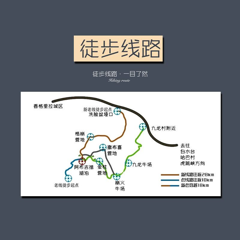 云南香格里拉阿布吉措徒步一日游丨新线丨老线丨新旧穿越 任选