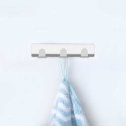 Creative stainless steel hook mask hook towel hook strong sticky hook bathroom traceless nail free punch hanger
