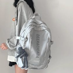 German Cjy High-End School Bag, New Simple Style for Middle School, High School, and College Students, Large Capacity Travel Computer Backpack