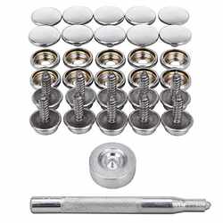 New direct sales supply boxed 15mm screw large white buckle stainless steel screw stroller tent yacht 201 four-in-one
