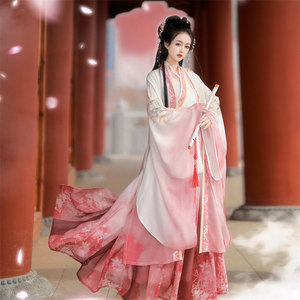 仔拾柒_相思吟 原创魏晋制汉服女2025新款秋季齐腰大袖衫国风古装