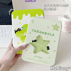 ins Wind Desktop Makeup Mirror for Student Dormitory Office, Standable Small Dressing Mirror, Portable Desktop Folding Mirror, High Definition for Women